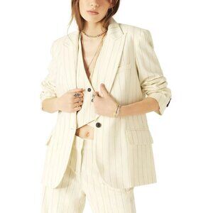 ba&sh Epona Striped Blazer In Ecru M